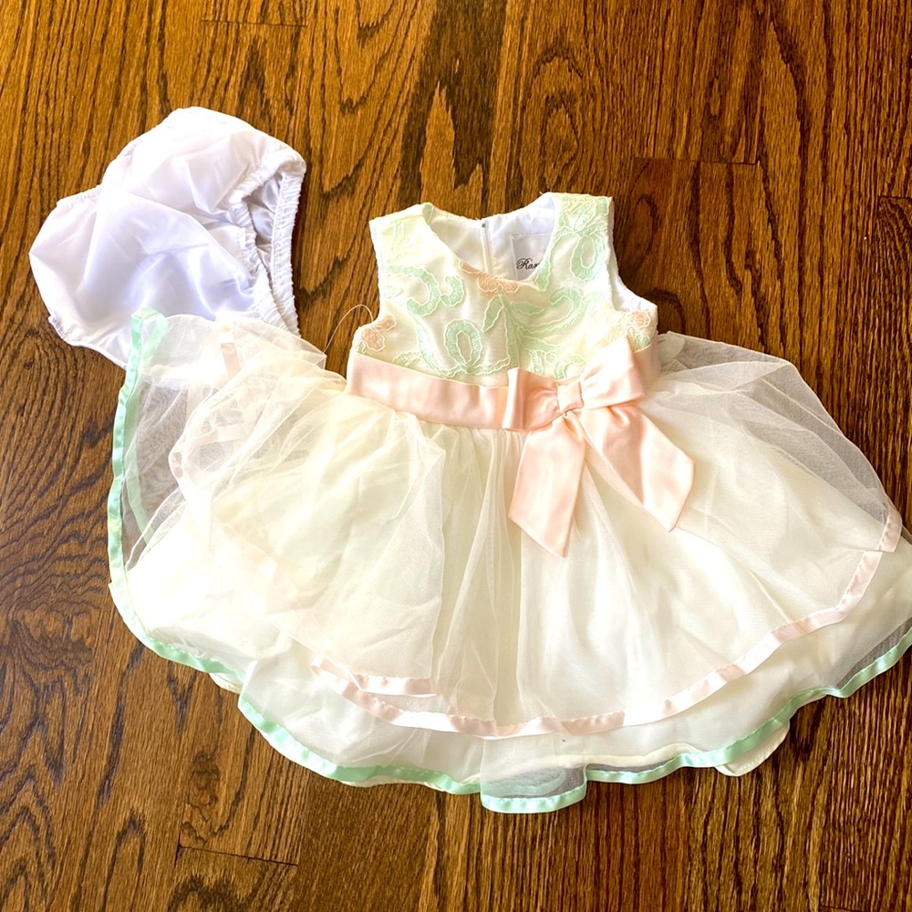 Rare editions 6-9m dress, nwot